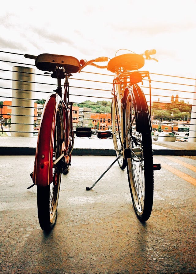 biking